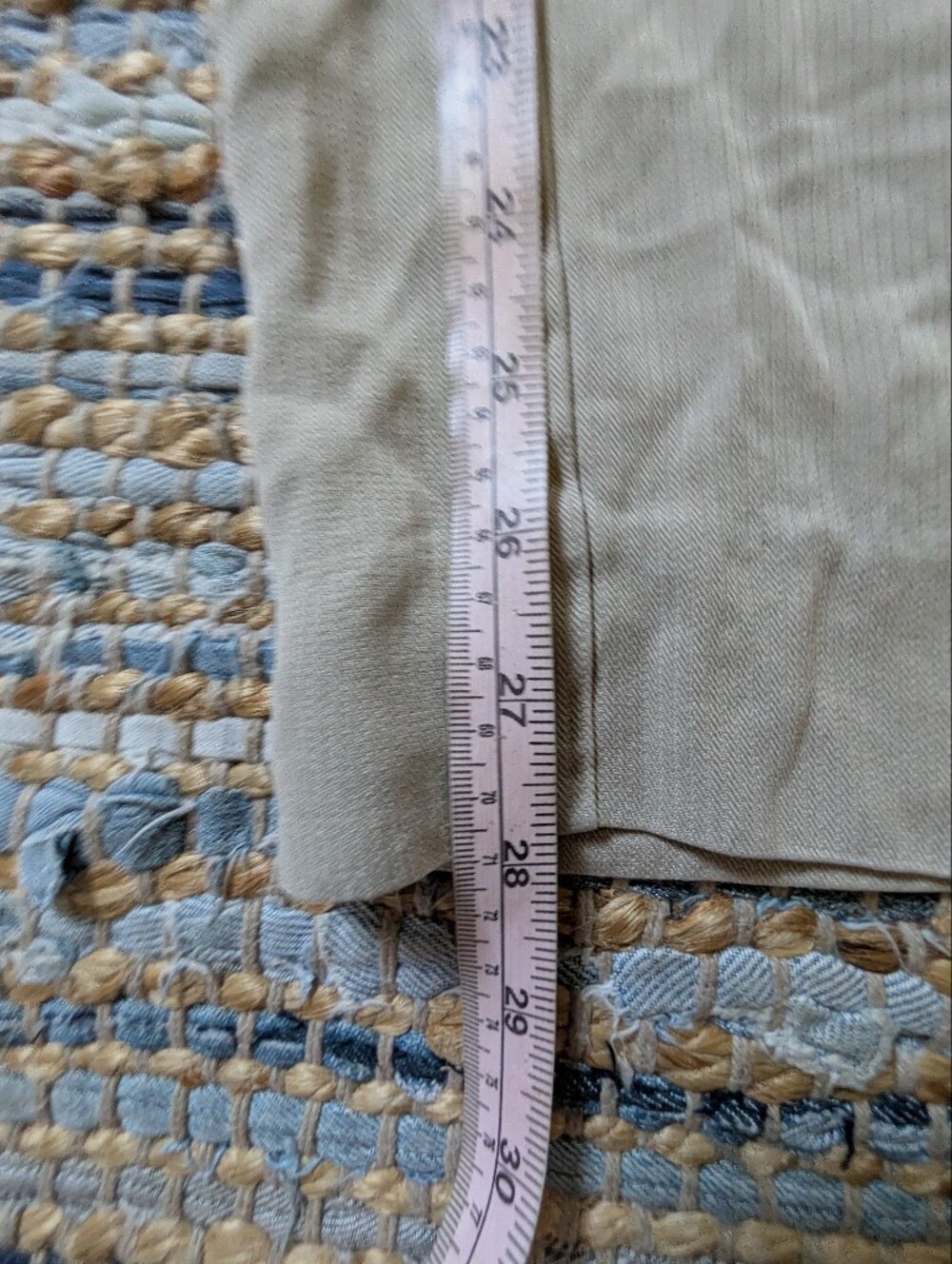 Tommy Bahama Silk Straight Leg Pants 12 Beige Resort Coastal Lightweight - Picture 3 of 8